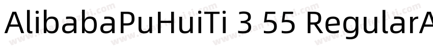 AlibabaPuHuiTi 3 55 RegularAlibabaP字体转换